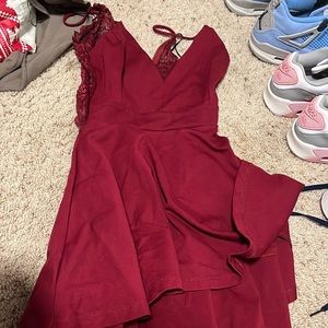 red homecoming dress